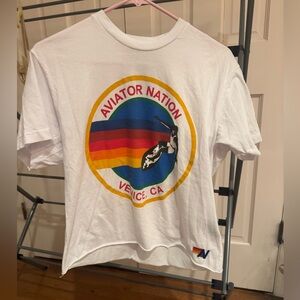 aviator nation white shirt